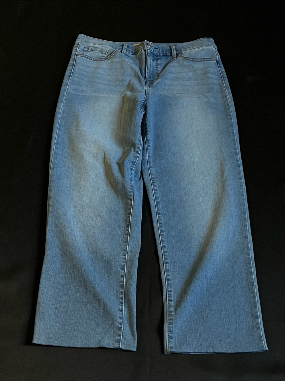 Ella Moss Light Blue Wide-Leg Jeans 10